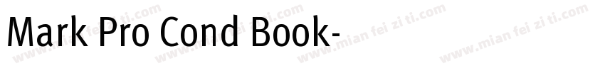 Mark Pro Cond Book字体转换